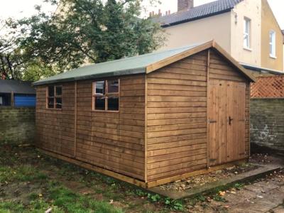 4.8m x 3.6m (16' x 12') Heavy Duty Workshop